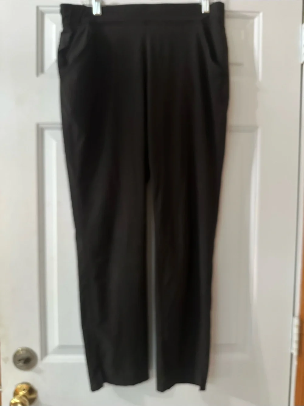 Eddie Bauer Women's Departure Ankle Pants Medium Black Pull-On Stretch Hiking - Picture 5 of 16